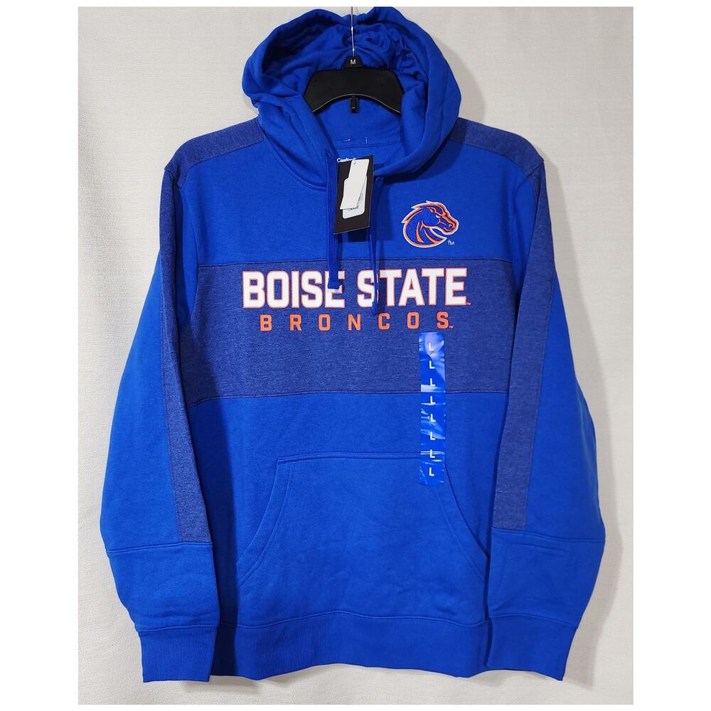 Boise state bronco's men's large blue hoodie